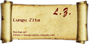Lungu Zita névjegykártya