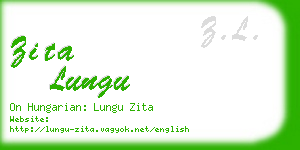 zita lungu business card